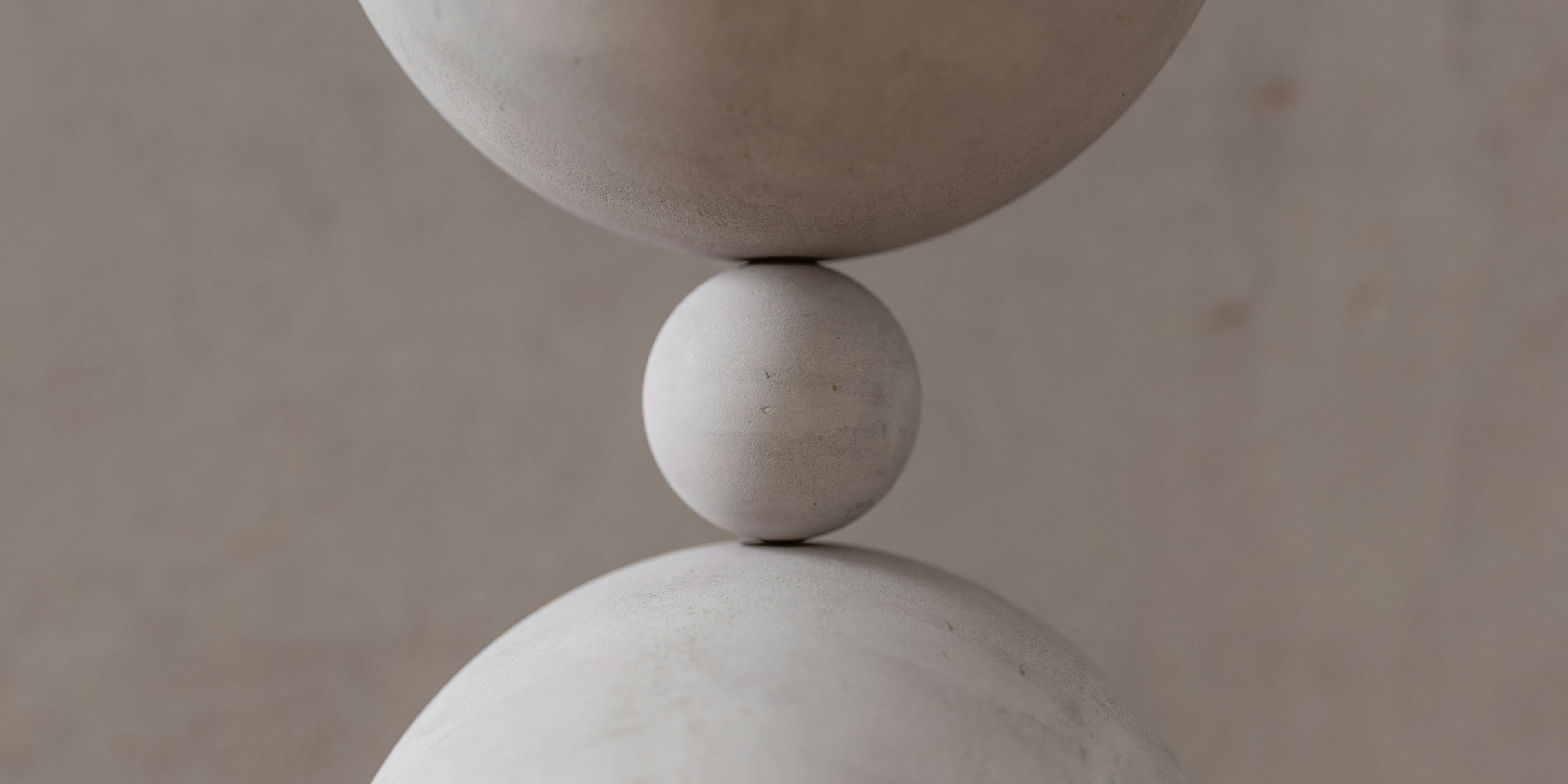 Balancing stone sculpture